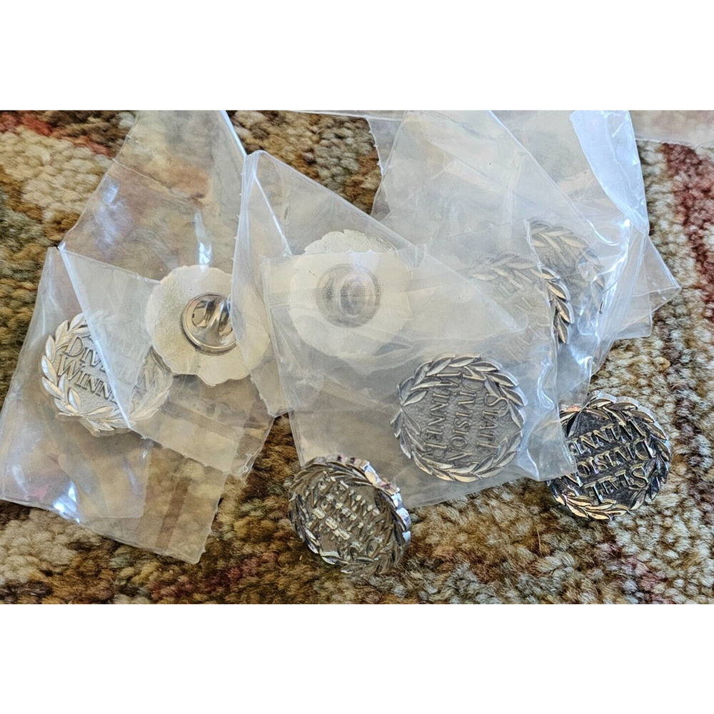 Vtg Lot of 10 TOPS State Division Winner Pins Take Off Pounds Sensibly New